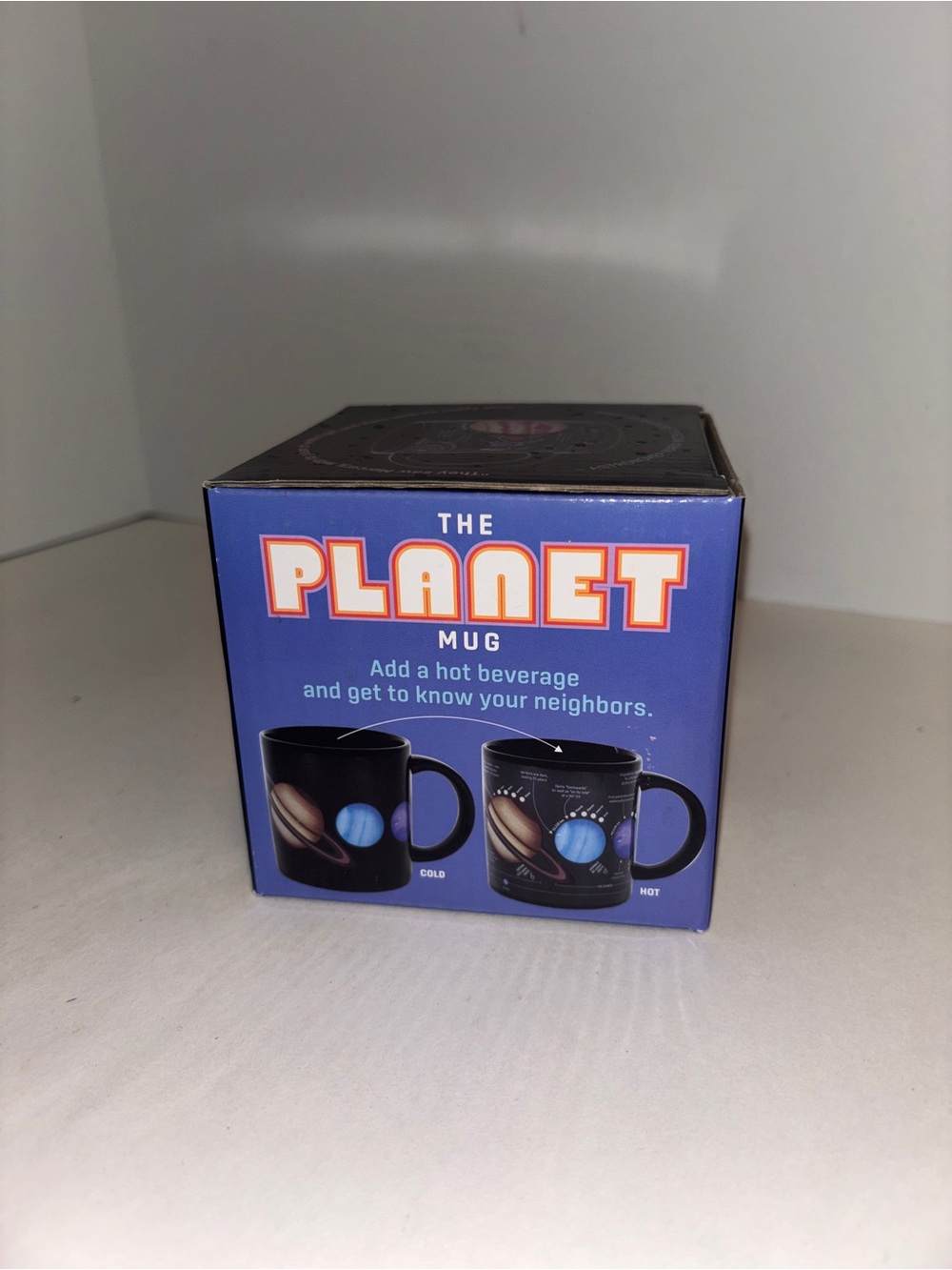 The Planet Mug - Color Changing Solar System Mug (Blue/Black) NIB